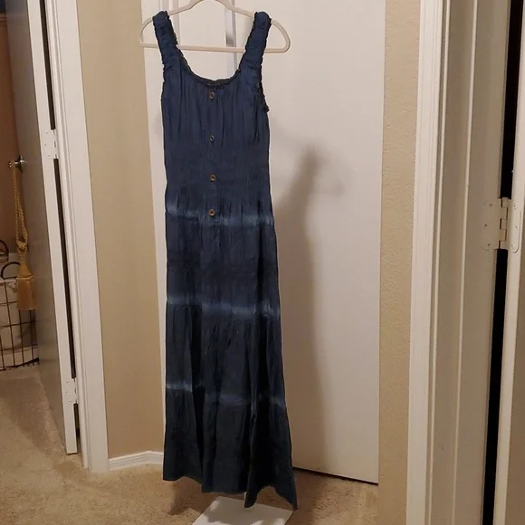chinese dress ladies Light Chambray Maxi Dress - All Dresses
